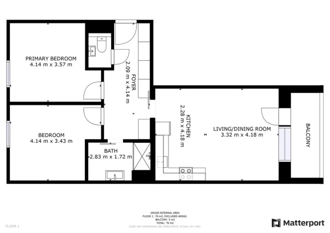 Pronájem bytu 3+kk, Beroun, Na Veselou, 70 m2