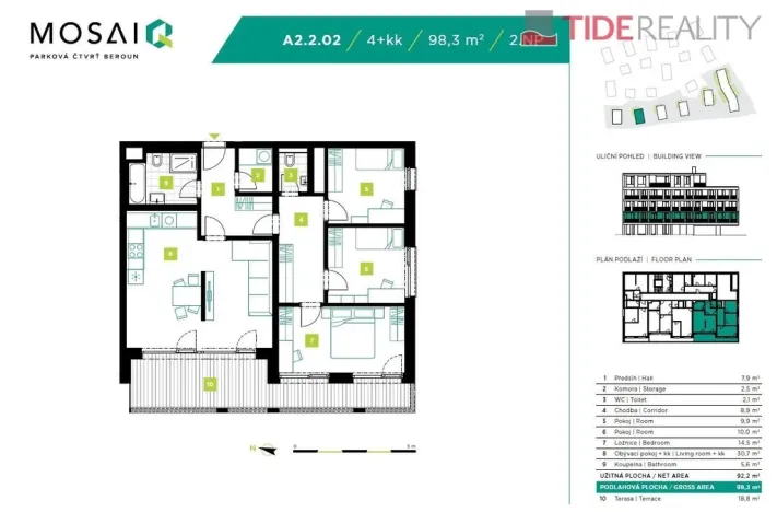 Prodej bytu 4+kk, Beroun, Na Máchovně, 98 m2