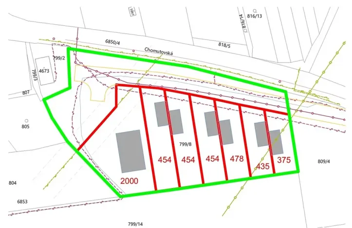 Prodej pozemku pro bydlení, Žatec, Chomutovská, 6565 m2
