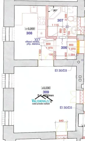 Pronájem bytu 1+1, Kroměříž, Šafaříkova, 42 m2