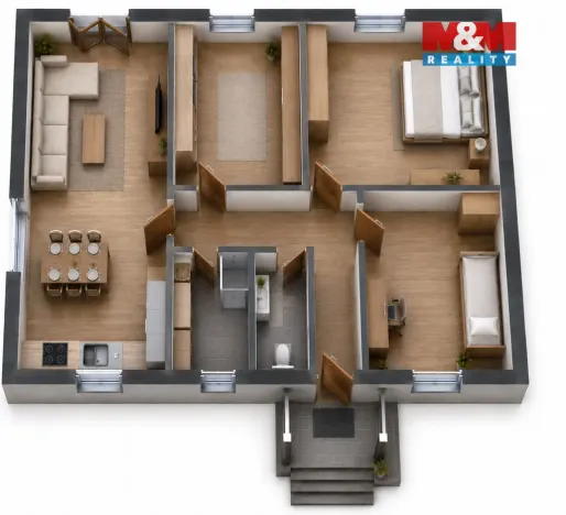Prodej rodinného domu, Staňkov - Staňkov II, Jiráskova, 64 m2