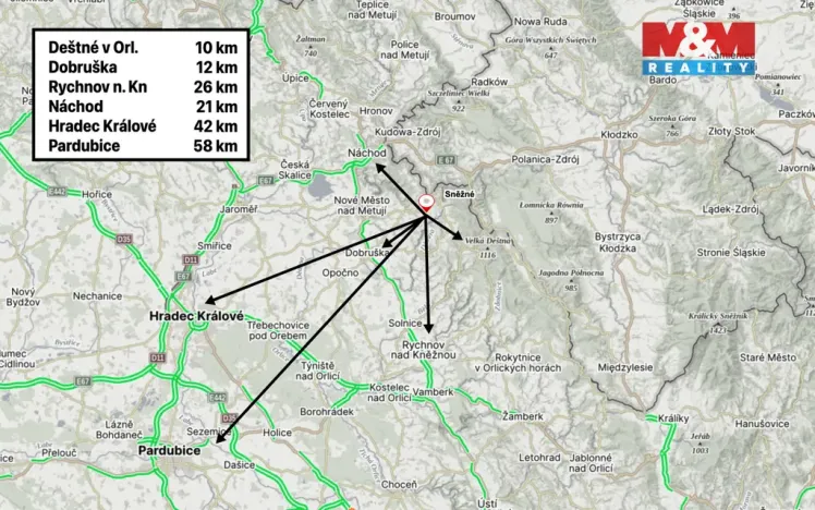 Prodej rodinného domu, Sněžné, 116 m2