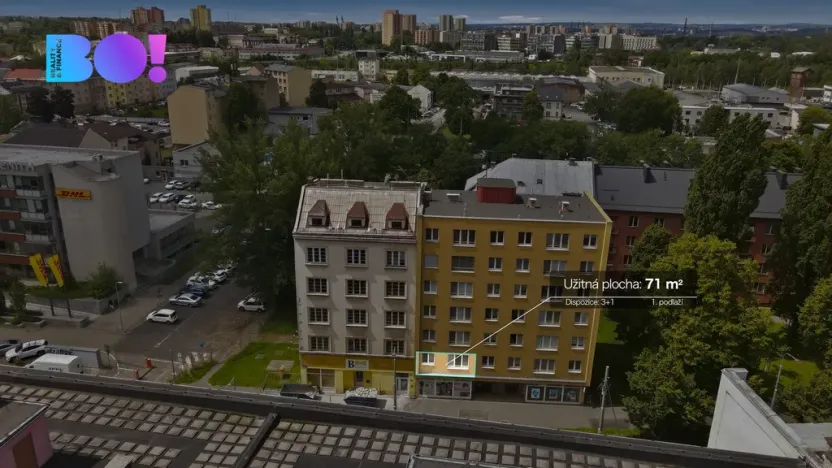 Prodej bytu 3+1, Ostrava, Nádražní, 71 m2