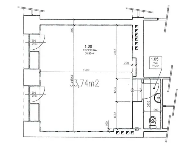 Prodej obchodního prostoru, Praha - Nusle, 34 m2