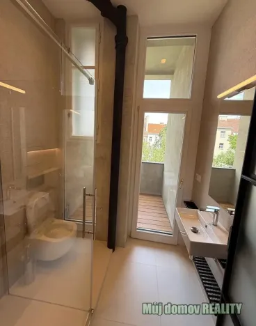 Pronájem bytu 2+kk, Praha - Podolí, Vodárenská, 55 m2