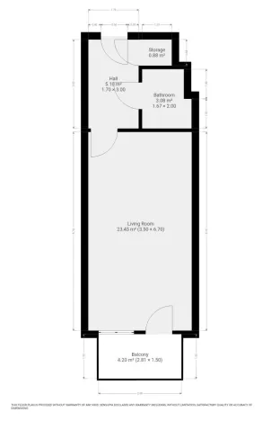 Pronájem bytu 1+kk, Praha, Freyova, 33 m2