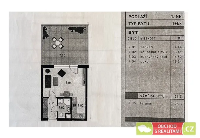 Pronájem bytu 1+kk, Praha - Horní Měcholupy, Na křečku, 60 m2