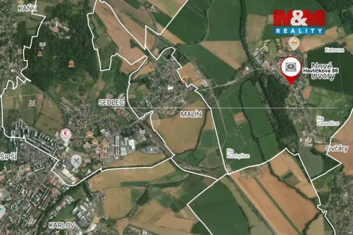 Prodej pozemku pro bydlení, Nové Dvory, 831 m2