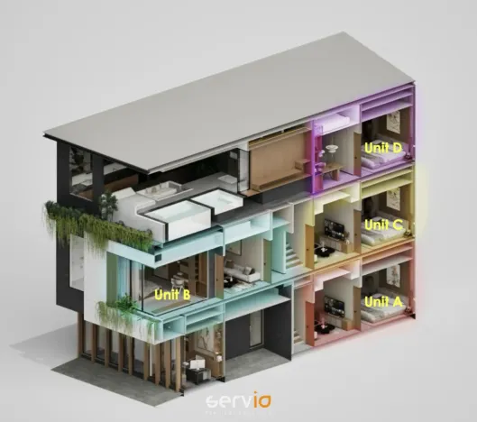 Prodej bytu 2+kk, Badung Regency,Indonésie, 55 m2