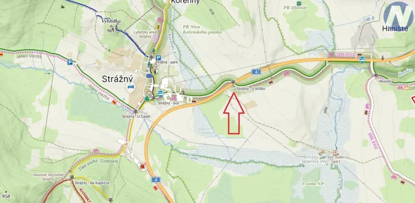 Prodej pozemku pro bydlení, Strážný, 2500 m2