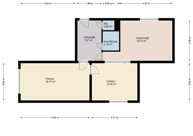 Prodej bytu 3+kk, Praha - Libeň, Sokolovská, 63 m2