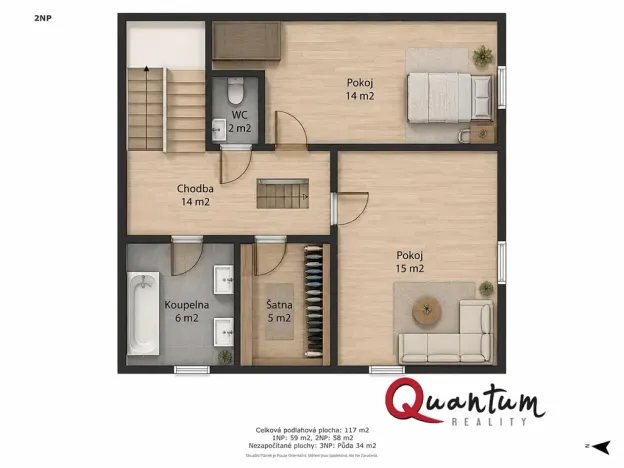 Prodej rodinného domu, Radovesice, 120 m2