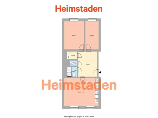 Pronájem bytu 3+kk, Ostrava - Poruba, Hlavní třída, 68 m2