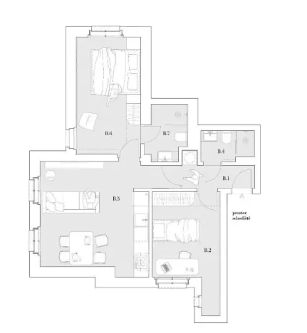 Pronájem bytu 3+kk, Praha - Vinohrady, Hradešínská, 64 m2