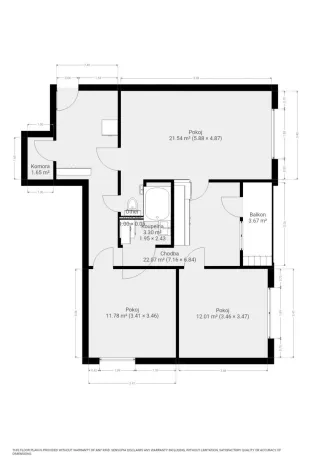 Pronájem bytu 3+1, Brno, Kuršova, 74 m2