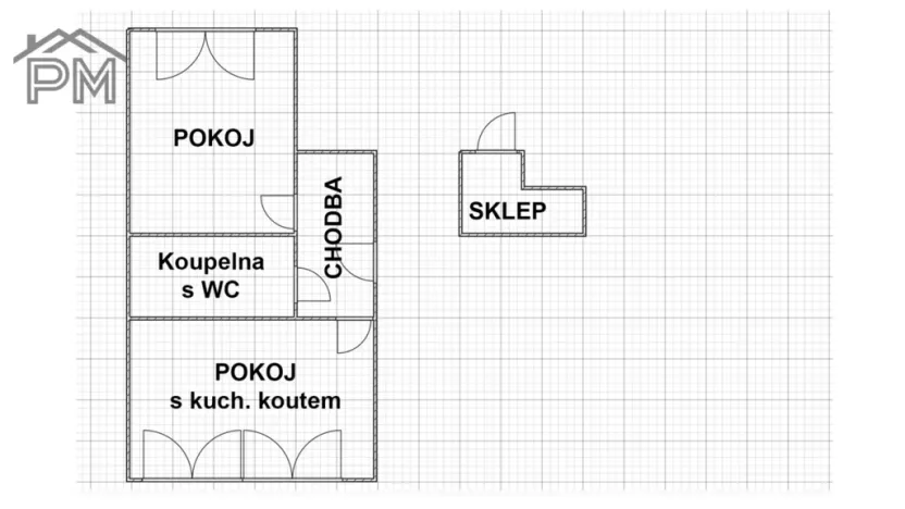 Pronájem bytu 2+kk, Brno, Provazníkova, 41 m2