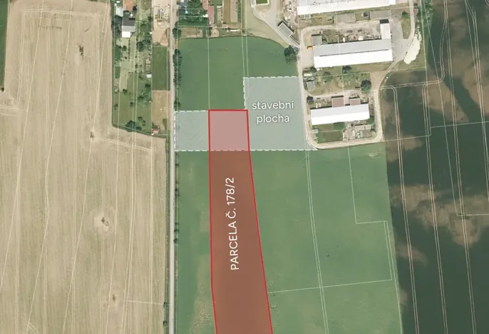 Prodej podílu komerčního pozemku, Stěžery, 18296 m2