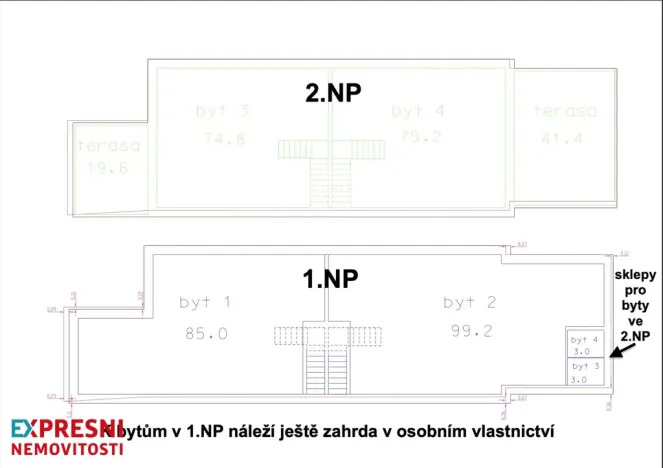Prodej bytu 4+kk, Praha - Lochkov, K Lahovské, 99 m2