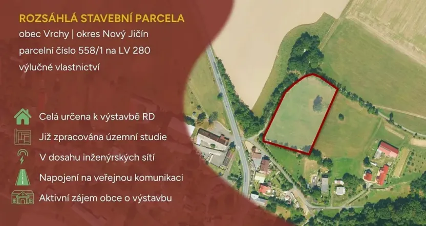 Prodej pozemku pro bydlení, Vrchy, 9986 m2