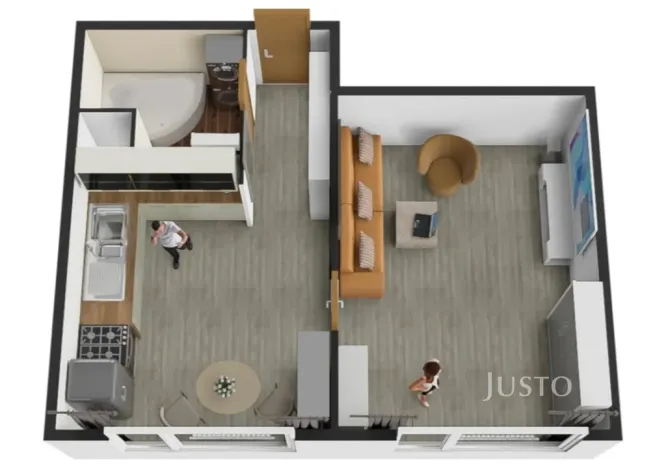 Prodej bytu 1+1, Ústí nad Labem - Severní Terasa, Meruňková, 35 m2