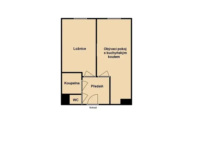 Pronájem bytu 2+kk, Kladno, Holandská, 40 m2