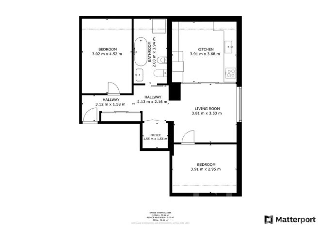 Pronájem bytu 3+kk, Praha - Smíchov, Na Popelce, 63 m2
