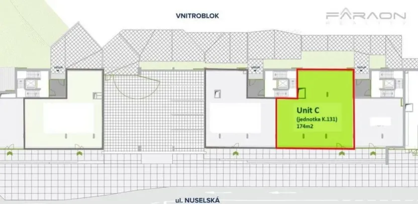 Pronájem obchodního prostoru, Praha - Nusle, Nuselská, 174 m2