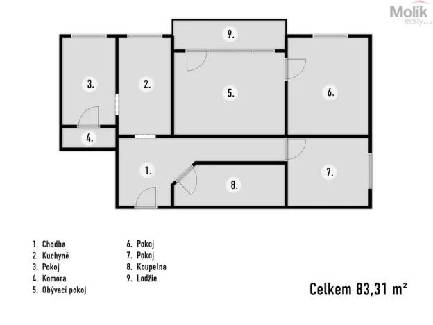 Prodej bytu 4+1, Teplice - Trnovany, Krušnohorská, 83 m2