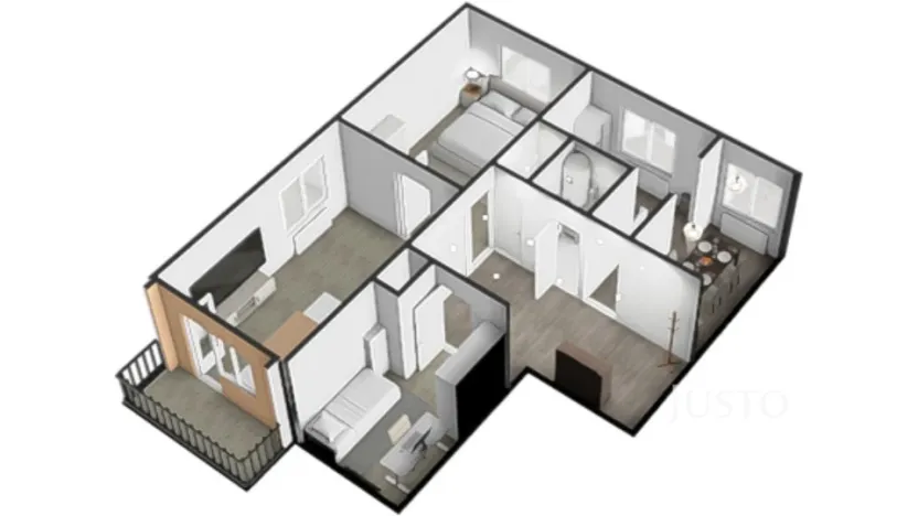 Prodej bytu 3+1, Písek - Hradiště, Ke Střelnici, 78 m2