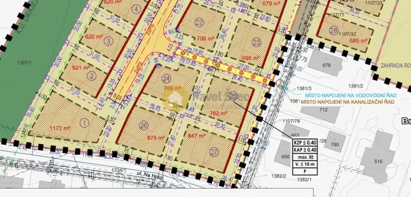 Prodej pozemku pro bydlení, Strakonice, U Větrolamu, 874 m2