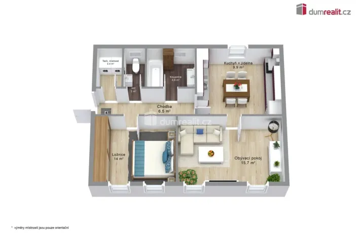 Prodej bytu 2+1, Abertamy, Rooseweltova, 61 m2