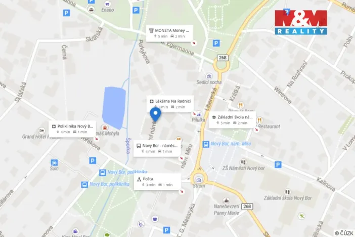 Pronájem bytu 3+kk, Nový Bor, Tržní náměstí, 92 m2