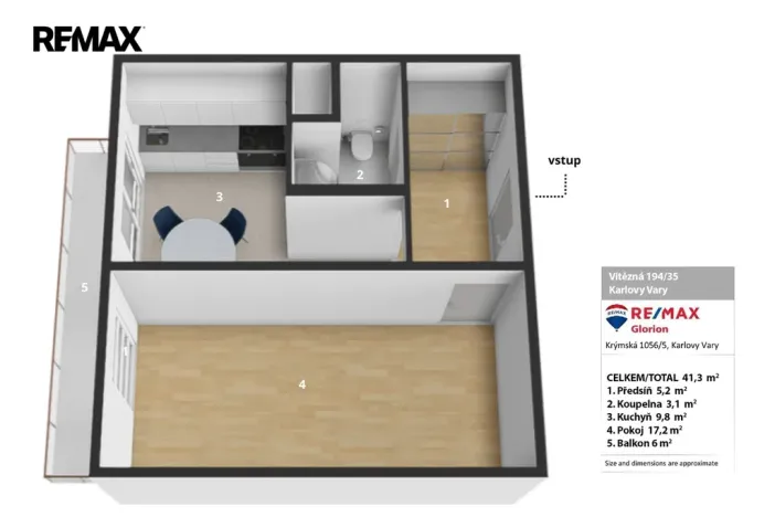 Prodej bytu 1+1, Karlovy Vary - Drahovice, Vítězná, 40 m2