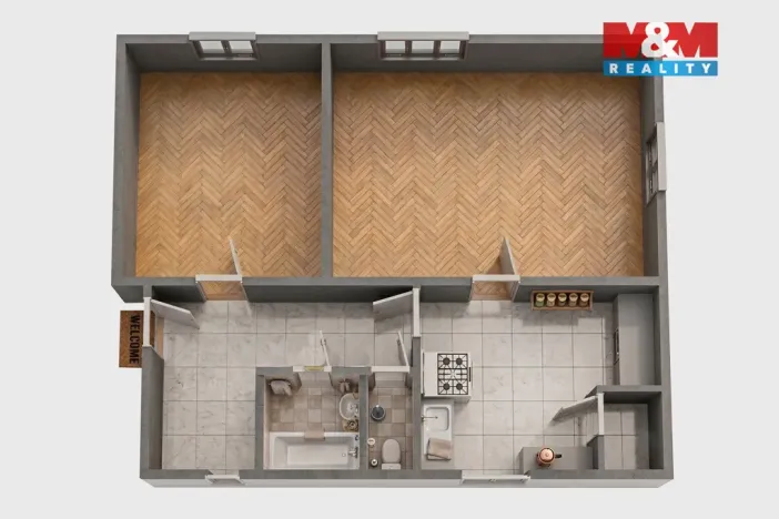 Prodej bytu 2+1, Mariánské Lázně - Úšovice, Kubelíkova, 70 m2