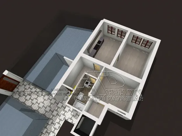 Pronájem atypického bytu, České Budějovice, Fráni Šrámka, 65 m2