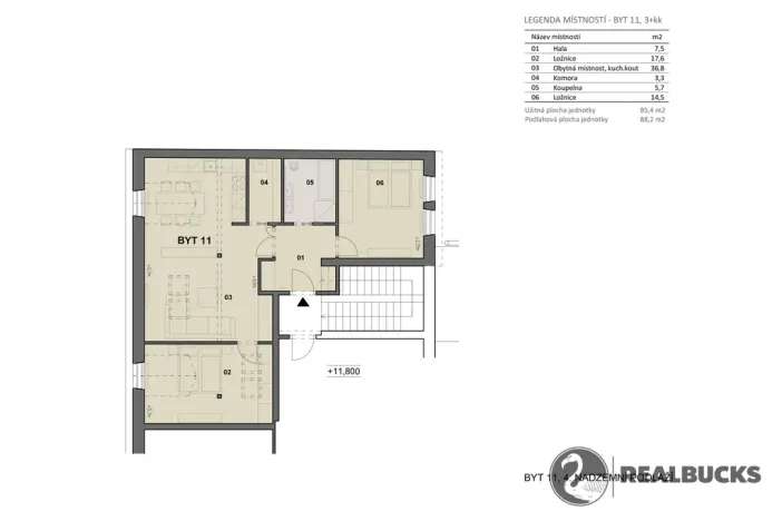 Prodej bytu 3+kk, Turnov, Palackého, 88 m2