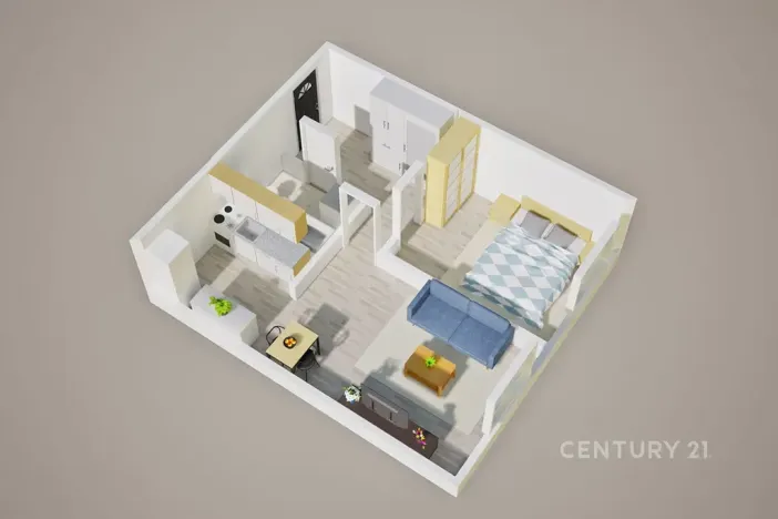 Prodej bytu 2+kk, Teplice, V závětří, 41 m2