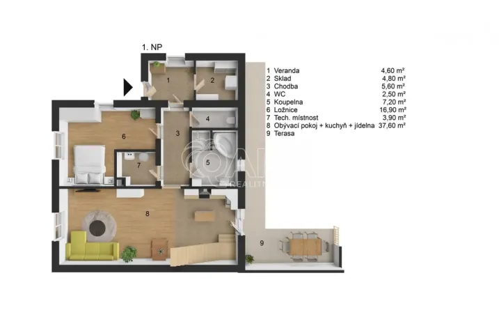 Prodej rodinného domu, Hořátev, 156 m2