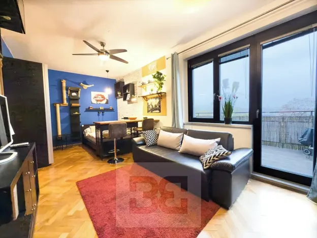 Pronájem bytu 1+1, Praha - Smíchov, Na Skalce, 35 m2