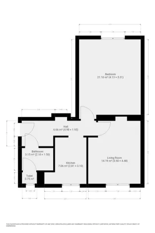 Pronájem bytu 2+1, Praha - Podolí, Dvorecká, 57 m2