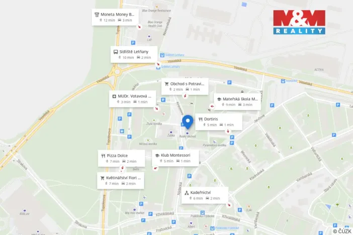 Prodej bytu 2+kk, Praha - Letňany, Krausova, 42 m2