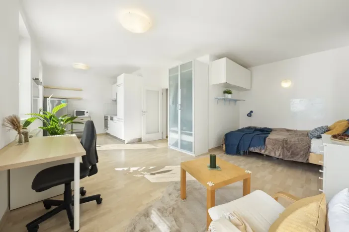 Pronájem bytu 1+kk, Praha - Strašnice, Janýrova, 37 m2