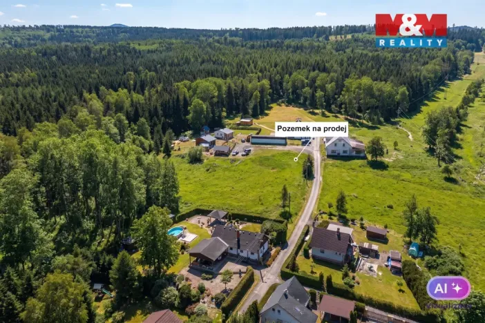 Prodej pozemku pro bydlení, Rumburk, Na kolonii, 1292 m2