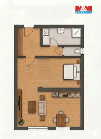 Prodej bytu 2+kk, Lipno nad Vltavou, 51 m2