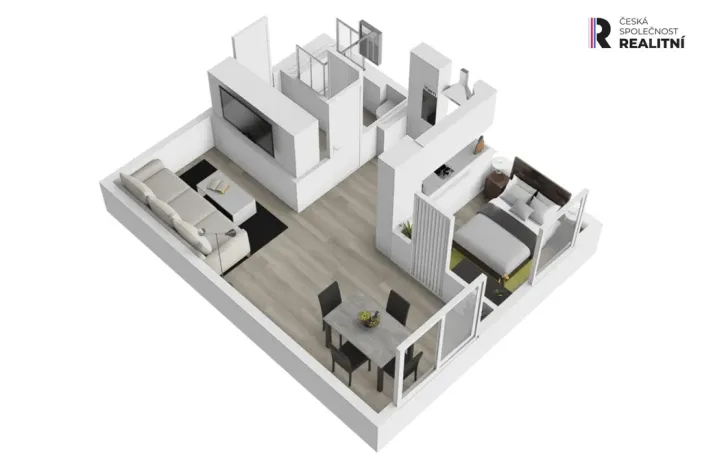 Prodej bytu 1+kk, Praha - Hloubětín, Šestajovická, 30 m2