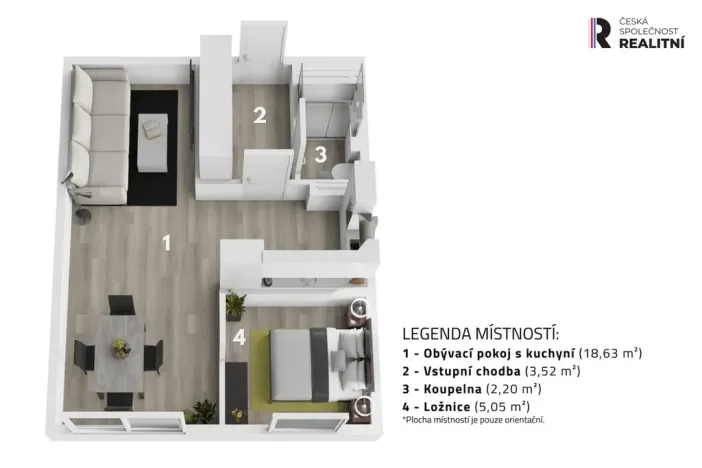 Prodej bytu 1+kk, Praha - Hloubětín, Šestajovická, 30 m2