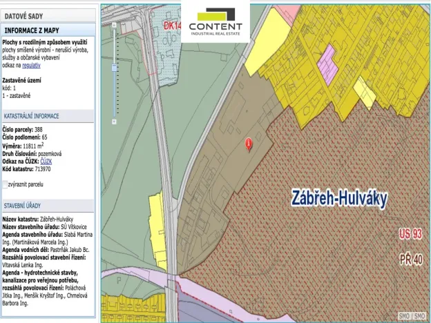 Prodej komerčního pozemku, Ostrava - Hulváky, Varšavská, 18492 m2