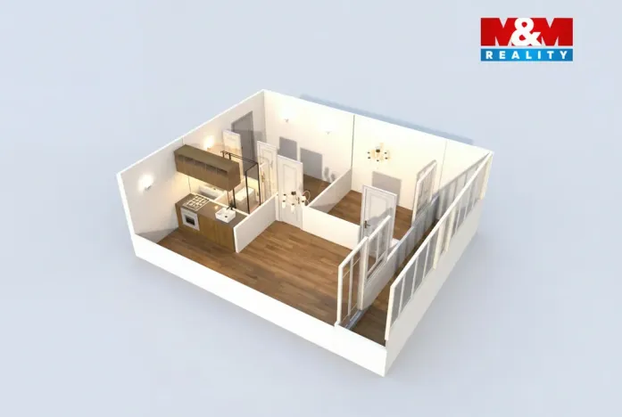 Prodej bytu 2+kk, Kladno - Kročehlavy, Jerevanská, 48 m2