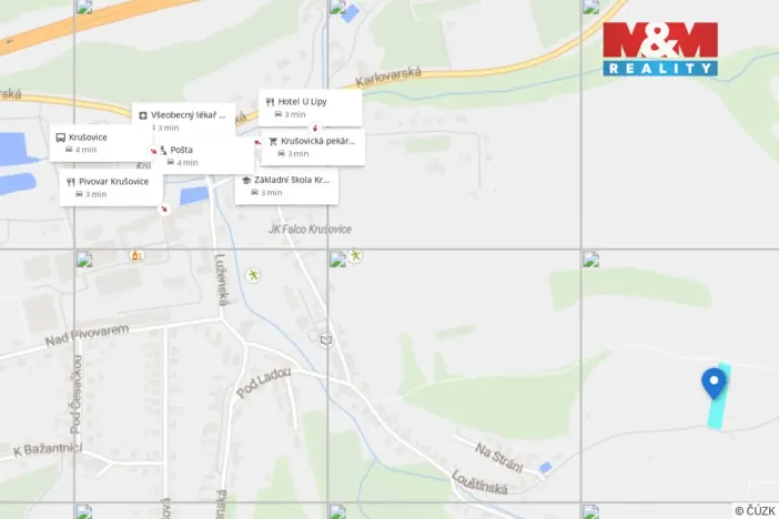Prodej pozemku pro bydlení, Krušovice, 2033 m2