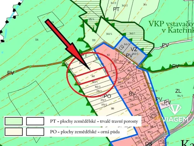 Prodej podílu zahrady, Vyklantice, 1332 m2